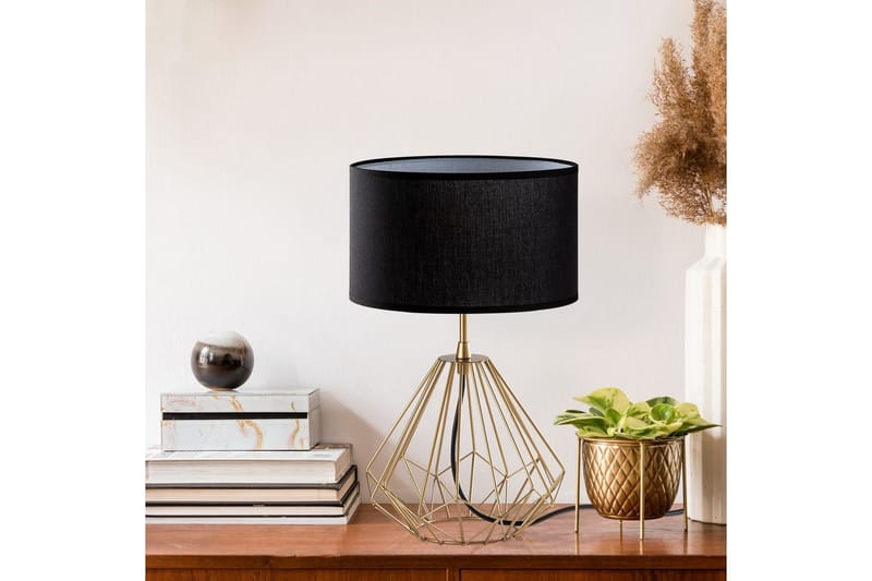 Pöytävalaisin Almasi Musta / Kulta - Musta / Kulta - Valaistus - Sisävalaistus & lamput - Erikoisvalaisin - Riisipaperivalaisin