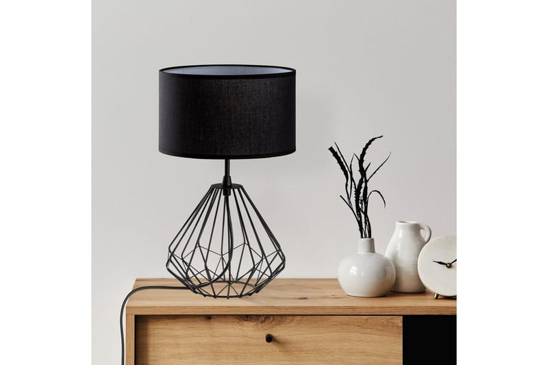 Pöytävalaisin Almasi Musta - Musta - Valaistus - Sisävalaistus & lamput - Erikoisvalaisin - Riisipaperivalaisin