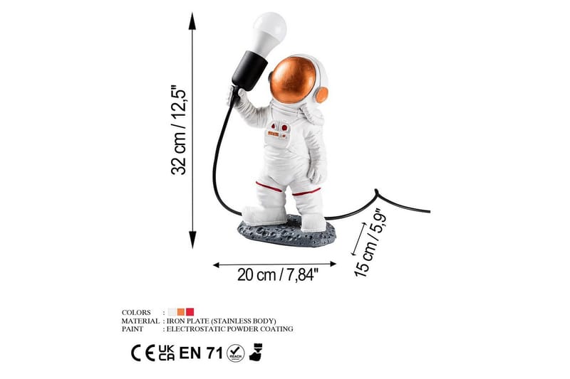 Pöytävalaisin Anrothti Monivärinen - 20 x 15 x 32 cm - Valaistus - Sisävalaistus & lamput - Erikoisvalaisin - Riisipaperivalaisin