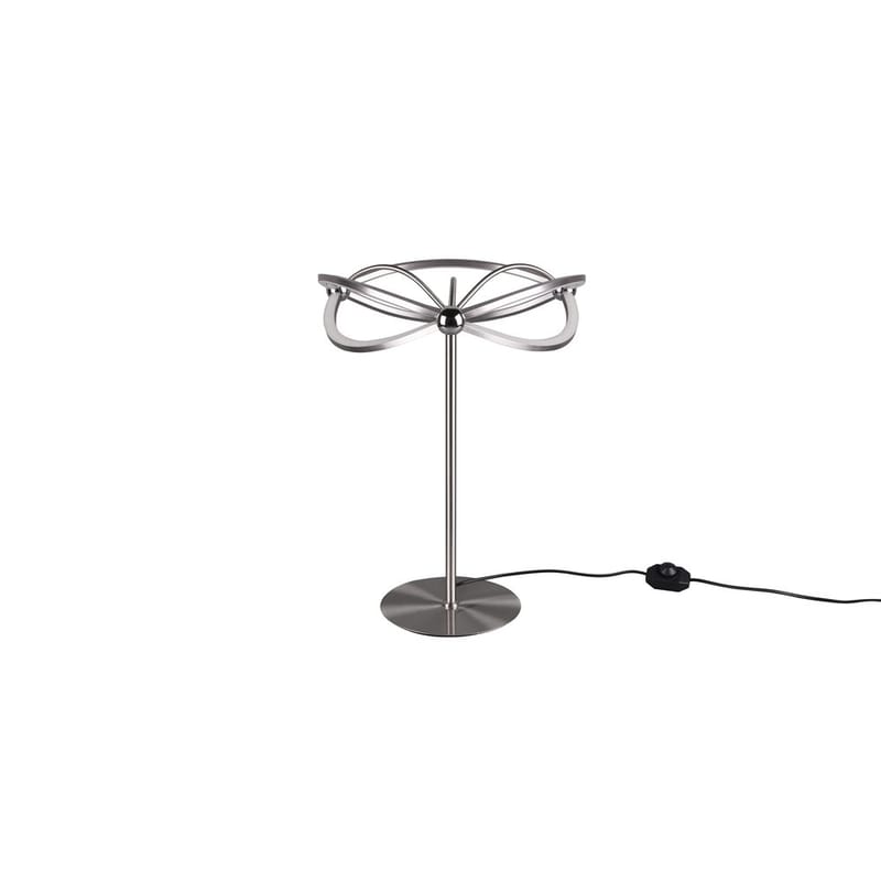 Pöytävalaisin Charivari - Harjattu teräs - Valaistus - Sisävalaistus & lamput - Erikoisvalaisin - Riisipaperivalaisin