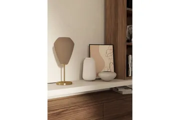 Pöytävalaisin Eglo Caprarola - Messinki/Beige - Valaistus - Sisävalaistus & lamput - Ikkunavalaisimet - Ikkunavalaisin jalalla