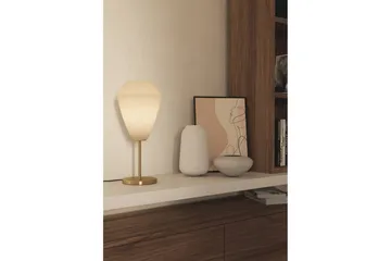 Pöytävalaisin Eglo Caprarola - Messinki/Beige - Valaistus - Sisävalaistus & lamput - Ikkunavalaisimet - Ikkunavalaisin jalalla