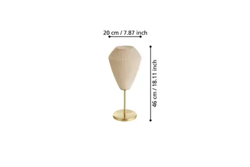 Pöytävalaisin Eglo Caprarola - Messinki/Beige - Valaistus - Sisävalaistus & lamput - Ikkunavalaisimet - Ikkunavalaisin jalalla