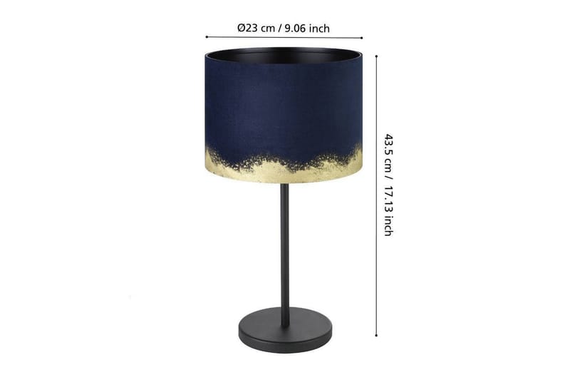 Pöytävalaisin Eglo Casuarita Sininen/Kulta - Valaistus - Sisävalaistus & lamput - Erikoisvalaisin - Riisipaperivalaisin