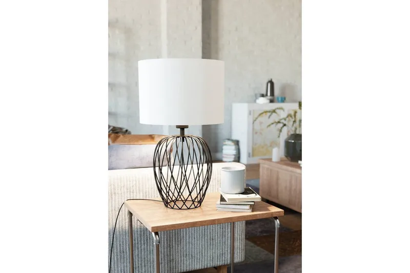 Pöytävalaisin Eglo Nimlet Musta Valkoinen - Musta/Valkoinen - Valaistus - Sisävalaistus & lamput - Erikoisvalaisin - Riisipaperivalaisin