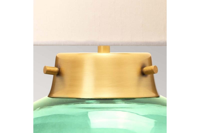 Pöytävalaisin Elstead Lighting Kara Ikääntynyt messinki - tummanvihreä lasi - Ikääntynyt messinki - tummanvihreä lasi - Valaistus - Sisävalaistus & lamput - Erikoisvalaisin - Riisipaperivalaisin