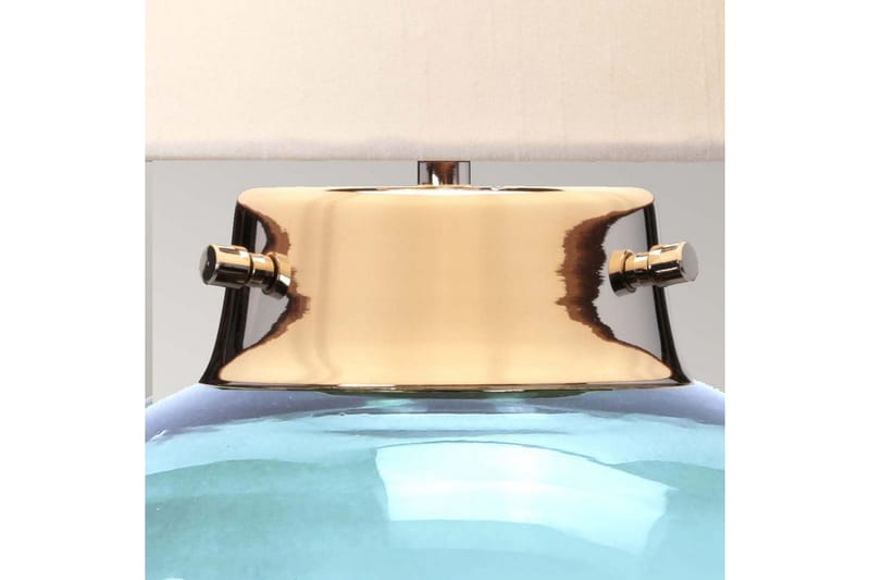 Pöytävalaisin Elstead Lighting Kara Kiillotettu nikkeli - Sininen lasi - Kiillotettu nikkeli - Sininen lasi - Valaistus - Sisävalaistus & lamput - Erikoisvalaisin - Riisipaperivalaisin