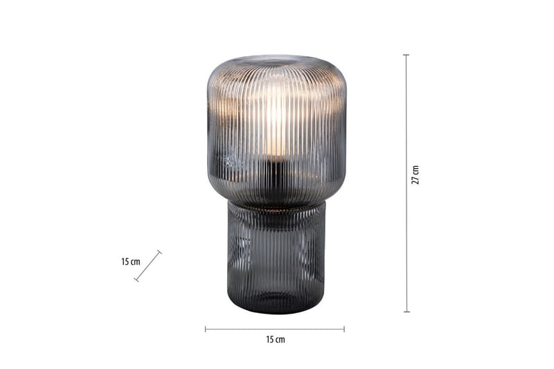 Pöytävalaisin Mashi - 15x27x15 cm - Valaistus - Sisävalaistus & lamput - Erikoisvalaisin - Riisipaperivalaisin