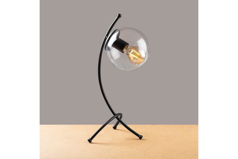 Pöytävalaisin Melra Musta - Musta - Valaistus - Sisävalaistus & lamput - Erikoisvalaisin - Riisipaperivalaisin