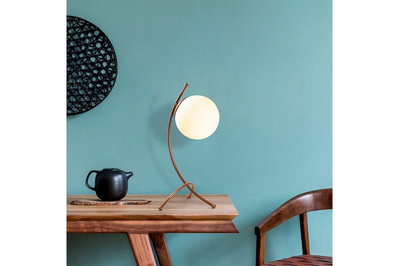 Pöytävalaisin Melra Valkoinen / Kupari - Valkoinen / Kupari - Valaistus - Sisävalaistus & lamput - Erikoisvalaisin - Riisipaperivalaisin