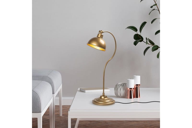 Pöytävalaisin Moonridge Kulta - Kulta - Valaistus - Sisävalaistus & lamput - Erikoisvalaisin - Riisipaperivalaisin