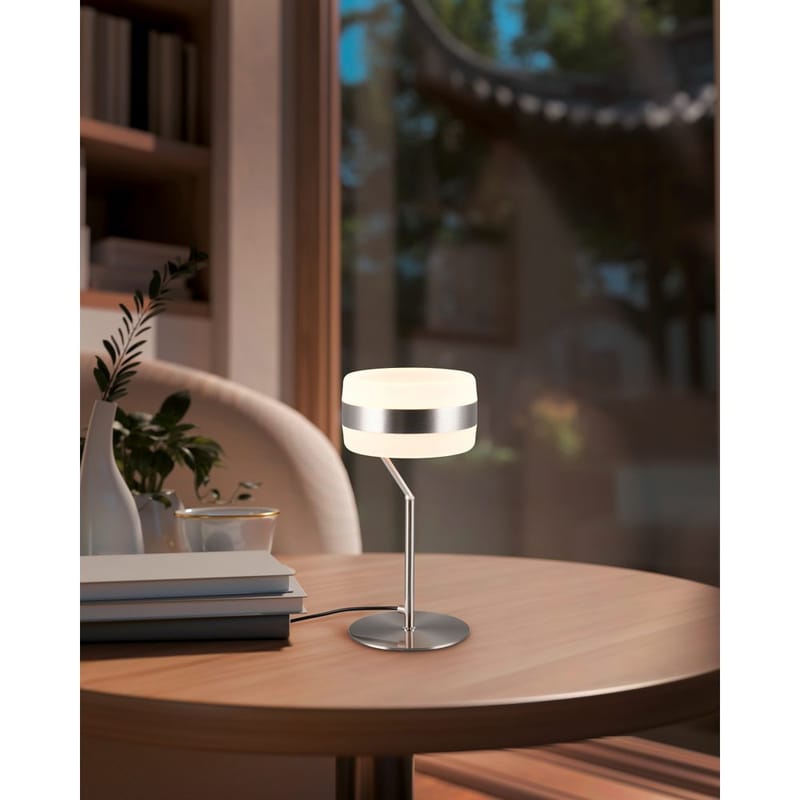 Pöytävalaisin TRIO Dios - Harjattu Teräs - Valaistus - Sisävalaistus & lamput - Erikoisvalaisin - Riisipaperivalaisin