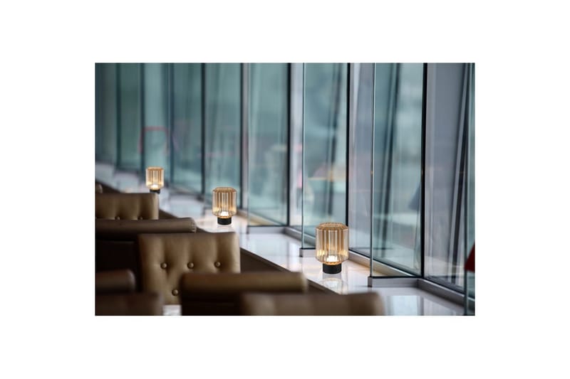 Pöytävalaisin TRIO Earl Mattamusta/meripihka - Mattamusta/meripihka - Valaistus - Sisävalaistus & lamput - Erikoisvalaisin - Riisipaperivalaisin