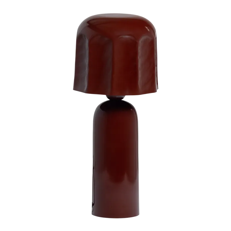 Pöytävalaisin Virel 39 cm, Ruskea/Punainen