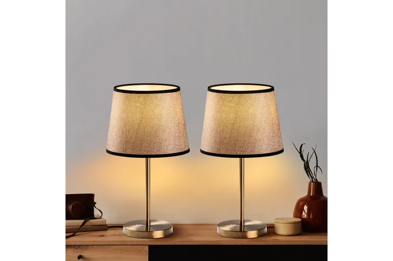 Pöytävalaisinsarja (2 kappaletta) Jaspal Antiikkinen / Musta - Antiikkinen / Musta - Valaistus - Sisävalaistus & lamput - Erikoisvalaisin - Riisipaperivalaisin