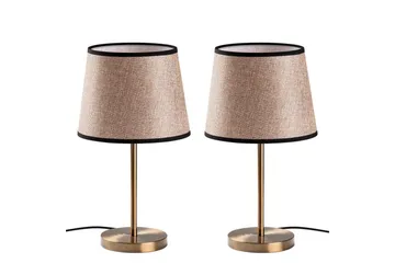 P öytävalaisinsarja (2 kappaletta) Jaspal Antiikkinen / Musta