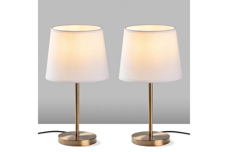 Pöytävalaisinsarja (2 kappaletta) Jaspal Antiikkinen / Valkoinen - Antiikkinen / Valkoinen - Valaistus - Sisävalaistus & lamput - Erikoisvalaisin - Riisipaperivalaisin