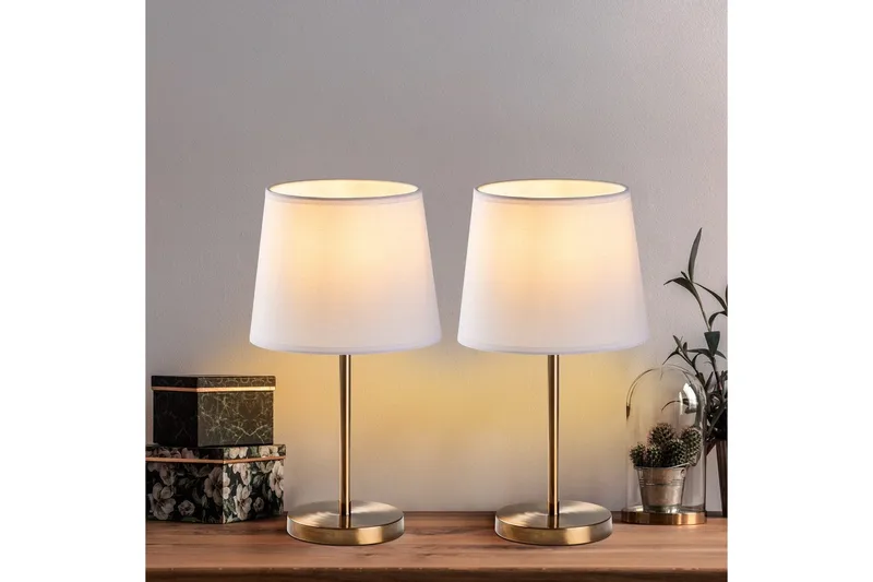 Pöytävalaisinsarja (2 kappaletta) Jaspal Antiikkinen / Valkoinen - Antiikkinen / Valkoinen - Valaistus - Sisävalaistus & lamput - Erikoisvalaisin - Riisipaperivalaisin