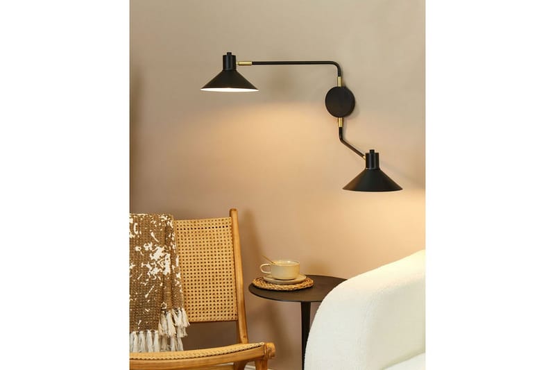 Paleki Seinävalaisin E27 - Musta - Valaistus - Sisävalaistus & lamput - Erikoisvalaisin - Riisipaperivalaisin