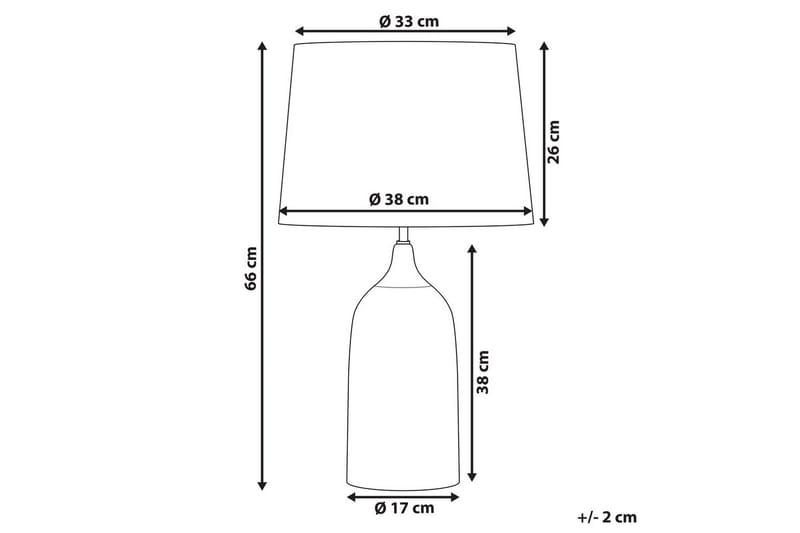Palmarola Pöytävalaisin 66 cm E27 - Sininen/Valkoinen - Valaistus - Sisävalaistus & lamput - Erikoisvalaisin - Riisipaperivalaisin
