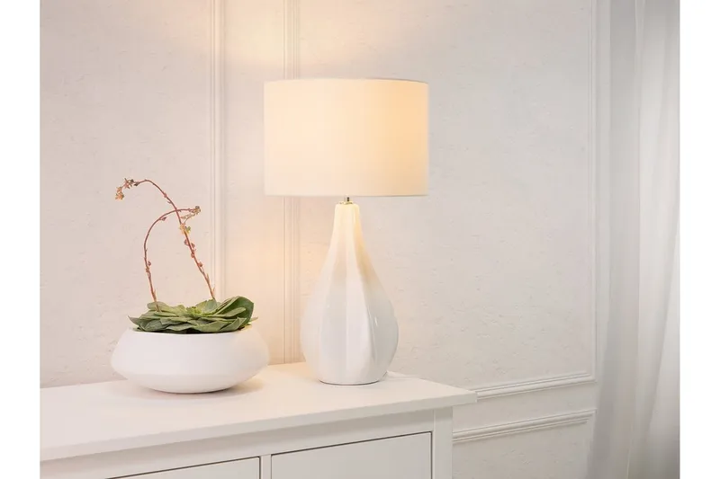 Bordslampa Vit