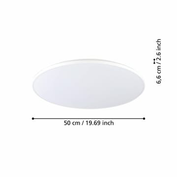Pinnalle asennettava lamppu Crespillo - 500 mm - Valaistus - Sisävalaistus & lamput - Erikoisvalaisin - Tiffanylamppu