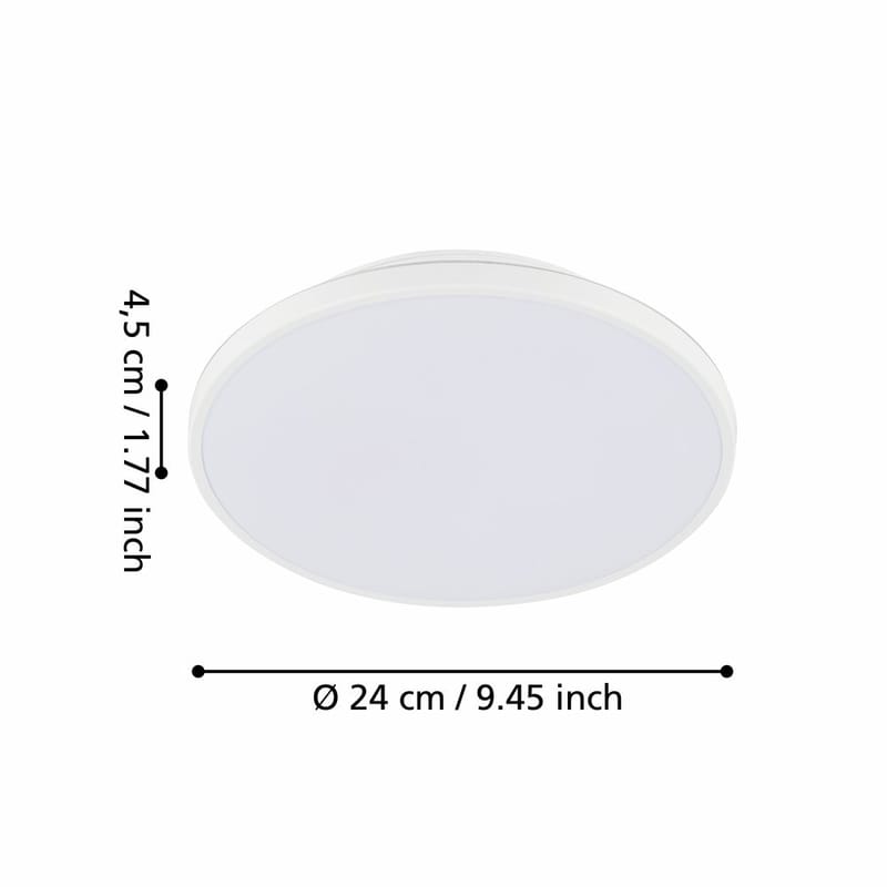 Pinnalle asennettava lamppu Crespillo-rakenne - 240 mm - Valaistus - Sisävalaistus & lamput - Erikoisvalaisin - Tiffanylamppu