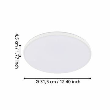 Pinnalle asennettava lamppu Crespillo-rakenne - 315 mm - Valaistus - Sisävalaistus & lamput - Erikoisvalaisin - Tiffanylamppu