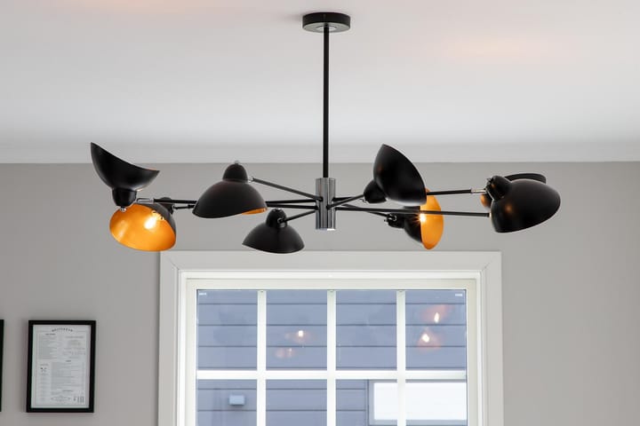 Plafondi Macaron himmennettävä LED - Musta / Kupari - Kattovalaisin
 - Plafondit - Olohuoneen valaisin - Tiffanylamppu