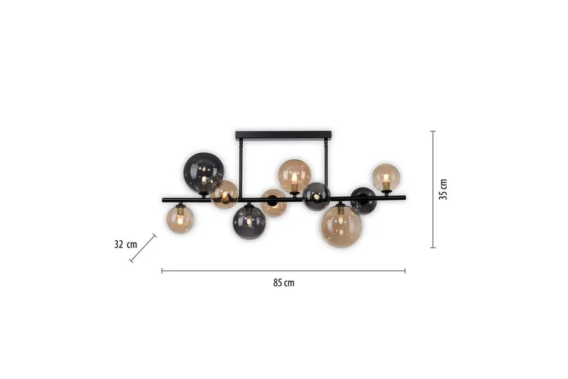 Popsicle Paul Neuhaus Kattovalaisin - Valaistus - Sisävalaistus & lamput - Erikoisvalaisin - Tiffanylamppu