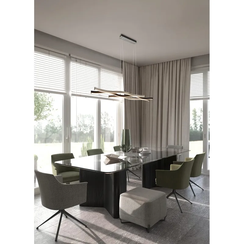 Riippuvalaisin Blaze - Harjattu alumiini - Valaistus - Sisävalaistus & lamput - Erikoisvalaisin - Tiffanylamppu