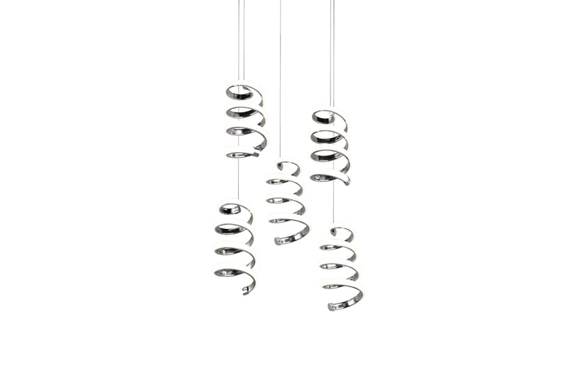LED-Riippuvalaisin Laola 5-os Kromi - TRIO - Valaistus - Sisävalaistus & lamput - Erikoisvalaisin - Riisipaperivalaisin