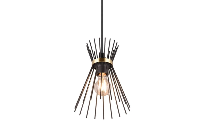 Riippuvalaisin Rod 1-os Musta/Kulta - TRIO - Valaistus - Sisävalaistus & lamput - Erikoisvalaisin - Riisipaperivalaisin