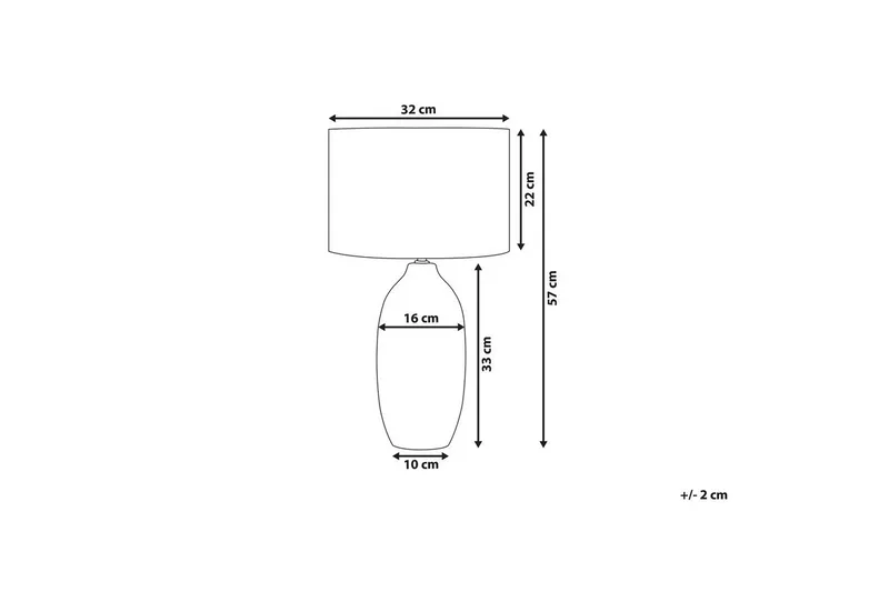Salza Pöytävalaisin 57 cm E27 - Beige - Valaistus - Sisävalaistus & lamput - Erikoisvalaisin - Riisipaperivalaisin