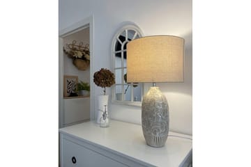 Salza Pöytävalaisin 57 cm E27 - Beige - Valaistus - Sisävalaistus & lamput - Ikkunavalaisimet - Ikkunavalaisin jalalla