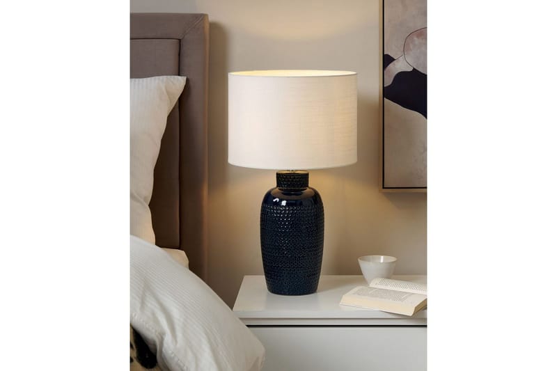 Samoste Pöytävalaisin 53 cm E27 - Laivastonsininen/Valkoinen - Valaistus - Sisävalaistus & lamput - Erikoisvalaisin - Riisipaperivalaisin