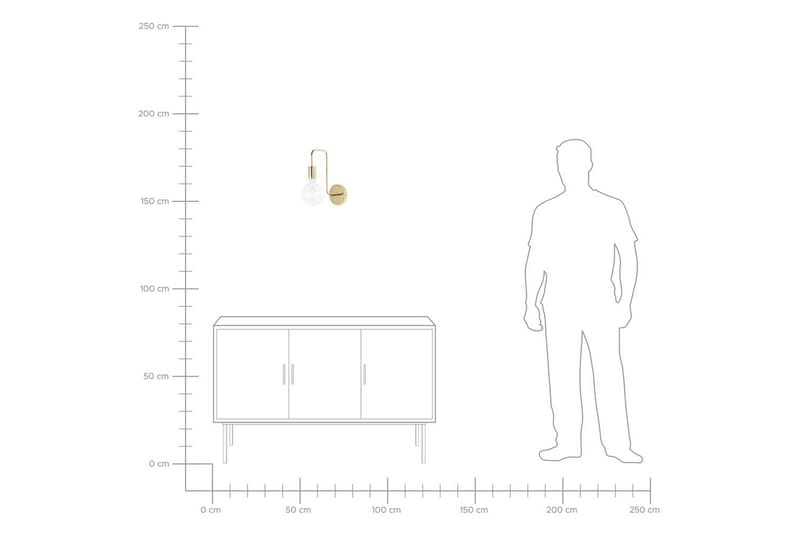 Savenay Seinävalaisin E27 - Kulta - Valaistus - Sisävalaistus & lamput - Erikoisvalaisin - Riisipaperivalaisin