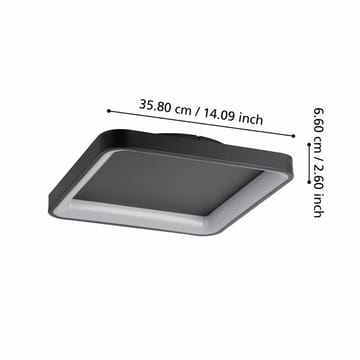 Seinä-/kattovalaisin Loretello - 35 cm - Valaistus - Sisävalaistus & lamput - Erikoisvalaisin - Tiffanylamppu