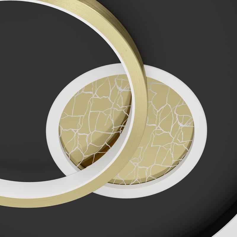 Seinä-/kattovalaisin Tiriolo - Musta/Kulta - Valaistus - Sisävalaistus & lamput - Erikoisvalaisin - Tiffanylamppu