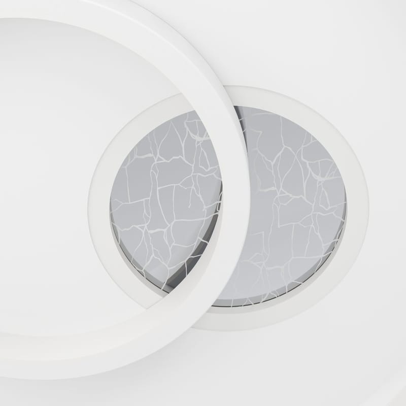 Seinä-/kattovalaisin Tiriolo - Valkoinen/Hopea - Valaistus - Sisävalaistus & lamput - Erikoisvalaisin - Tiffanylamppu