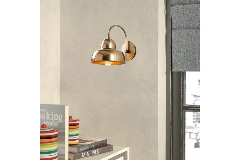 Seinävalaisin Adrim Kulta - Kulta - Valaistus - Sisävalaistus & lamput - Erikoisvalaisin - Riisipaperivalaisin