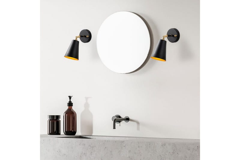 Seinävalaisin Avraen Musta / Kulta - Musta / Kulta - Valaistus - Sisävalaistus & lamput - Erikoisvalaisin - Riisipaperivalaisin