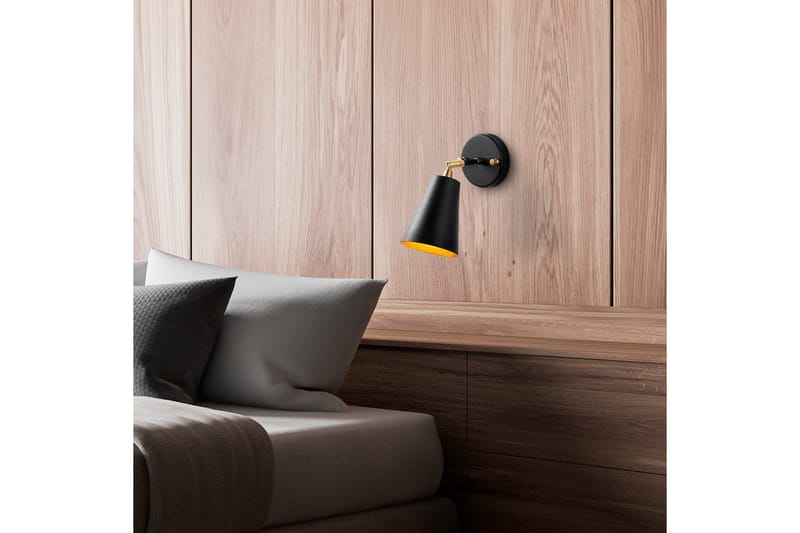 Seinävalaisin Avraen Musta / Kulta - Musta / Kulta - Valaistus - Sisävalaistus & lamput - Erikoisvalaisin - Riisipaperivalaisin