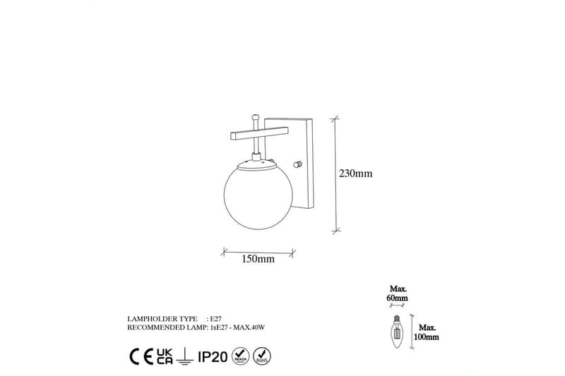 Seinävalaisin Brentha Kulta - Kulta - Valaistus - Sisävalaistus & lamput - Erikoisvalaisin - Riisipaperivalaisin