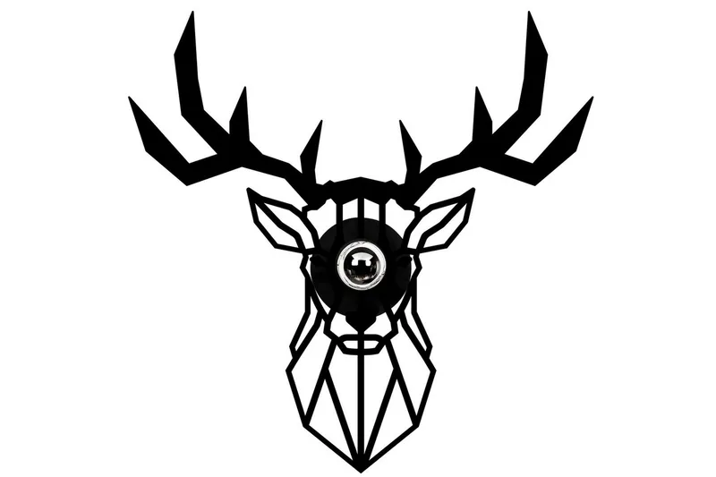 Seinävalaisin Brilo Deer Musta, Musta