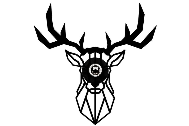 Seinävalaisin Brilo Deer Musta, Musta