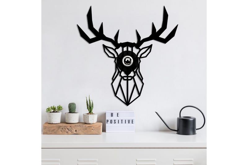 Seinävalaisin Brilo Deer Musta - Musta - Valaistus - Sisävalaistus & lamput - Erikoisvalaisin - Riisipaperivalaisin