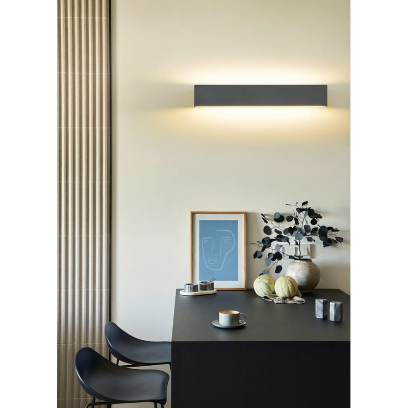 Seinävalaisin Concha - 47 cm, Antrasiitti - Valaistus - Sisävalaistus & lamput - Erikoisvalaisin - Riisipaperivalaisin