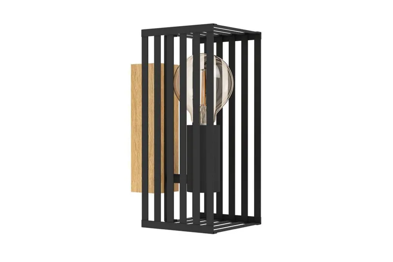 Seinävalaisin Eglo Cidraz Musta/Puu, undefined