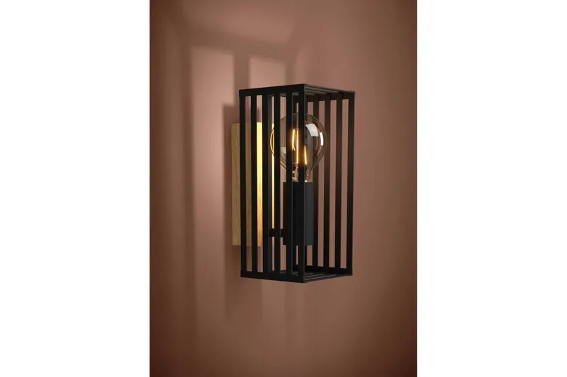 Seinävalaisin Eglo Cidraz Musta/Puu - Valaistus - Sisävalaistus & lamput - Erikoisvalaisin - Riisipaperivalaisin